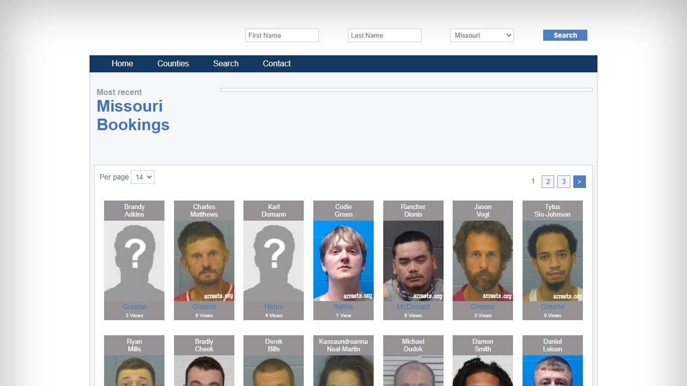 Missouri Arrests and Inmate Search